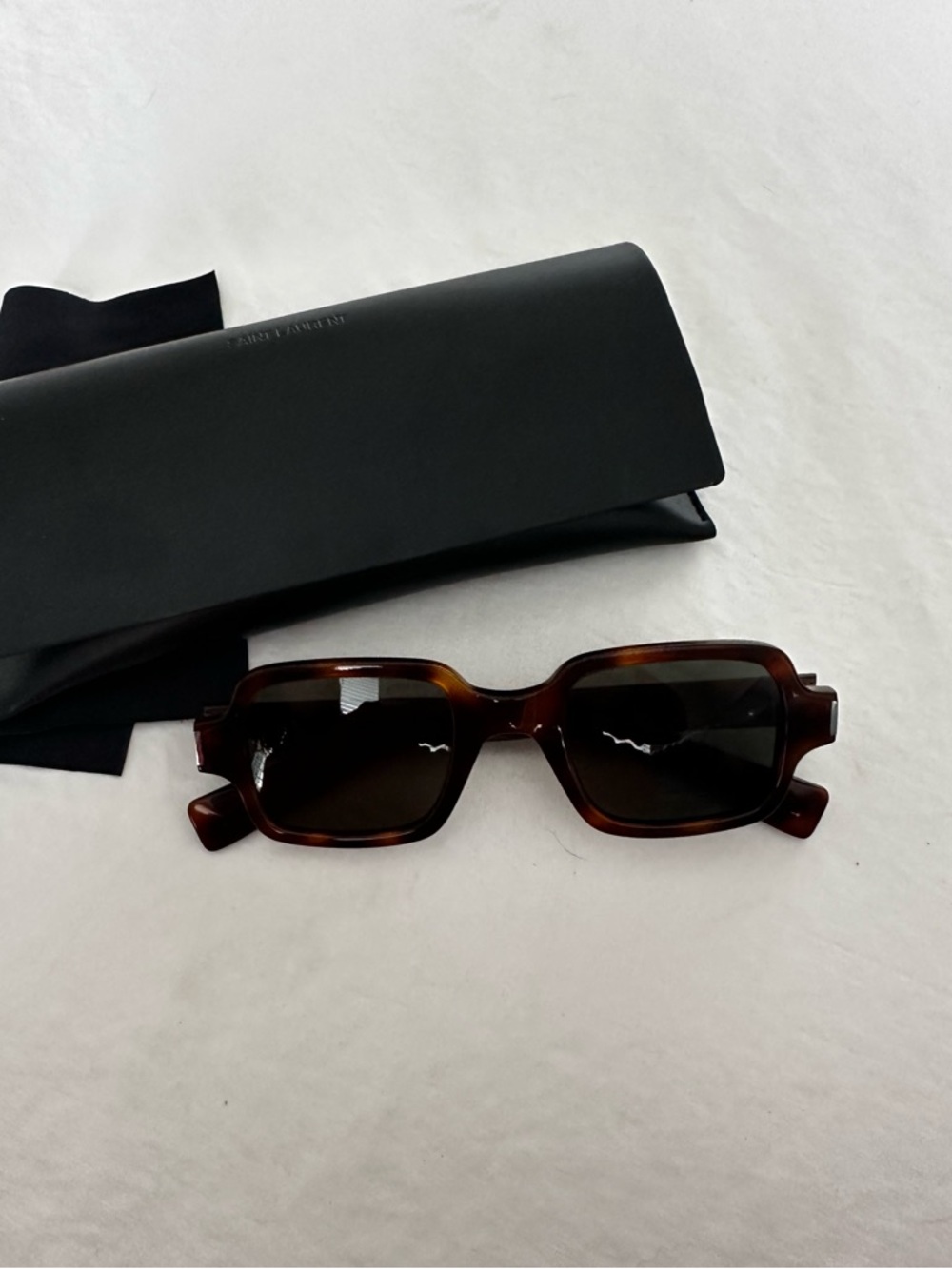Saint Laurent Square-frame tortoiseshell acetate sunglasses Summer - Picture 3 of 8